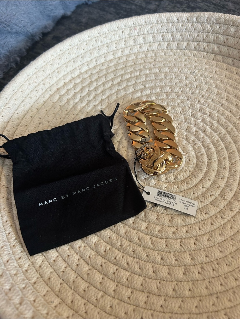 Marc by Marc Jacobs Bold Gold Chunk Link Bracelet